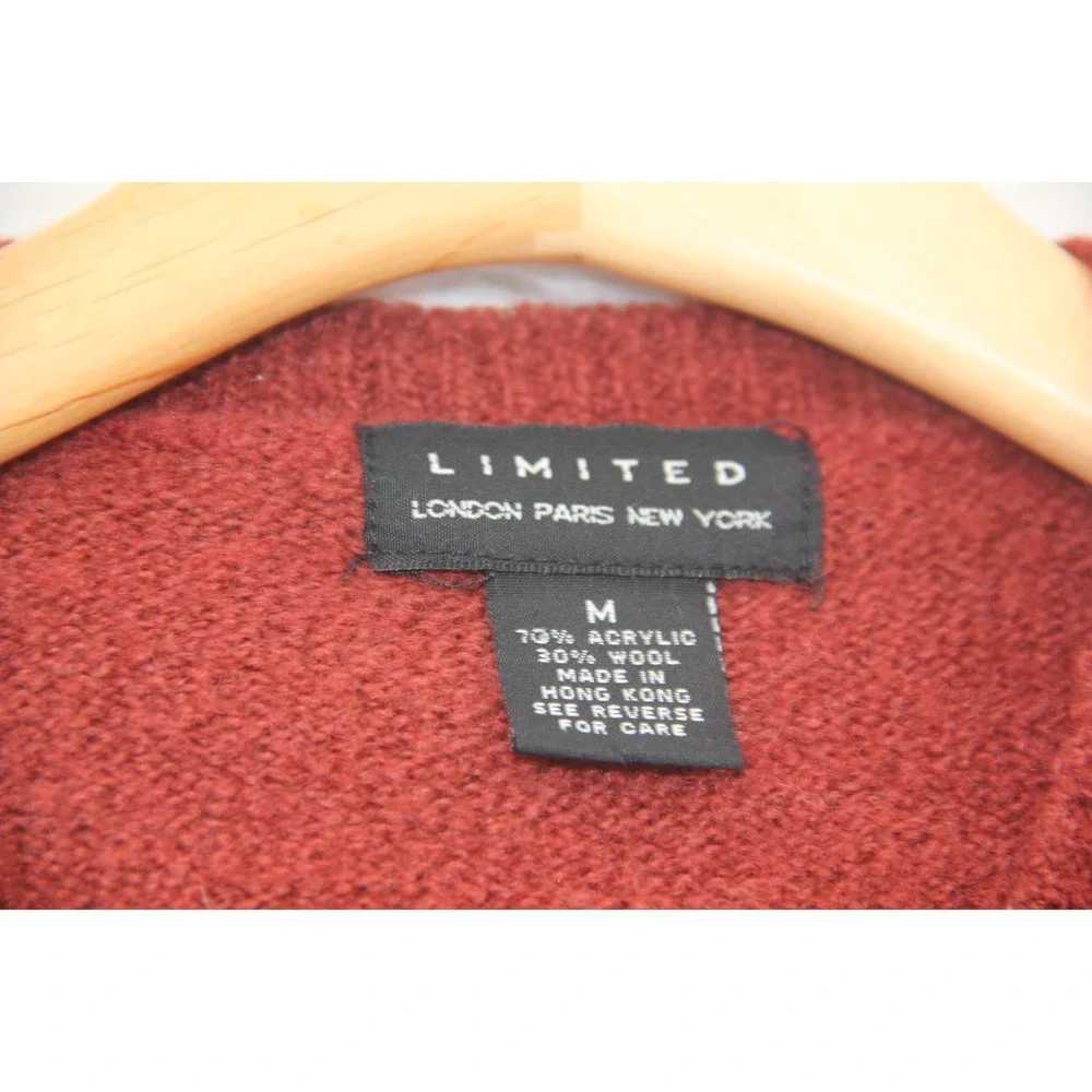 Vintage Limited Wool Orange Crewneck Pullover Sweater M Heritage Grandpacore